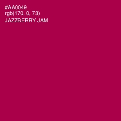 #AA0049 - Jazzberry Jam Color Image